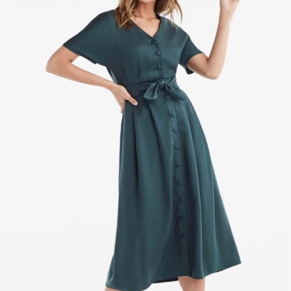 ISO: VETTA The Two Piece Midi Dress in Emerald or Gold